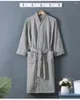 Men's Sleepwear Cotton Toweling Terry Bath Robe Unisex Lovers Soft Bathrobe Men Women Nightgown Male Casual Home Dressing Gown