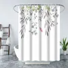 Shower Curtains Digital Printing Bathroom Curtain Waterproof Anti-Fog Shower Curtain Punch Set Bathroom Curtain R231101