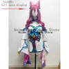 Anime-Kostüme Ahri LOL Cosplay Come Perücke Ohrgeist Blossom of Legends Cosplay Outfits Anime Halloween Party kommt für Frauen GirlL231101