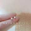 Kolczyki stadnorskie Avenneth moda koreańska perła dla kobiet dziewczyna małe wykończenie rhinestone prosta geometria piercing biżuteria hurtowa