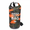 Sac de rangement à sec extérieur Camouflage flottant étanche Top Compression facile à transporter grande capacité 2L-30L unisexe Drifting Boating Kayak Beache Bags