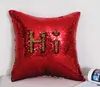 Housse de coussin à paillettes, taie d'oreiller, impression thermique, par Sublimation, taie d'oreiller magique réversible