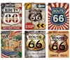 Route 66 estanho sinal de metal do vintage placa de metal vintage retro garagem decoração da parede para bar pub clube homem caverna estação de gás 4834931