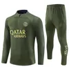 2023 2024 Pses Tracksuit Men Football Training Suit 22 23 24 Tuta Maillot Jersey Jacket Kit Paris Män och barnfotbollsspårsåtgärder jogga överlevnad Chandal