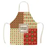 Aprons Simple Pixel Pattern Apron Adult Kids Kitchen Linen Printing Household Cleaning Ladies Cooking Antifouling