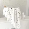 Dekens Babykatoenen crêpe bedrukte deken met kwastjes Gro-Bag Muslin Babytrolleyhoes