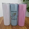 sublimation 20oz glitter skinny tumbler double wall sparkly slim tumbler with straw lid shimmer water tumblers Lfron