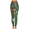 女性用レギンスGustav Klimt Art Farm Garden Workout Yoga Pants Push Up Elegant Legginsストレッチパターンスポーツレギング大きなサイズ