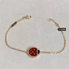 NIEUW 100% 925 zilver Origineel merklogo Hot selling nieuwe roségouden pruimenbloem Lieveheersbeestje armband Damesmode zoet temperament Dames bestelwagen luxe sieraden feestgeschenken