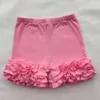 Pantaloncini in cotone per bambina con volant per bambina, per bambina, in maglia, glassa, per bambini, vestiti primaverili/estivi