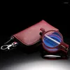 Sunglasses Foldable Circular Reading Glasses For Men And Women Portable Smart Anti-blue Light Send Leather Case