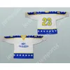 GDSIR Custom Bosnia och Hercegovina National Team White Hockey Jersey Alla spelare eller nummer topp ed S-M-L-XL-XXL-3XL-4XL-5XL-6XL