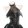 Ani Damen Teufel Prinzessin Kleid Uniform Kostüme Mädchen Fledermaus Dämon Leder Halloween Outfit Cosplay Cosplay