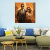 Pôster de lona com foto impressa, casal elegante com óculos de sol, pintura emoldurada para decoração de parede da sala de estar