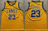 Laney Bucs High School 23 Michael Maglie College Basketball North Carolina Tar Heels University Per gli appassionati di sport Cuciture in puro cotone Nero Blu Bianco Giallo NCAA