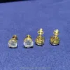 Le plus récent diamant rond Vvs 3 carats de 9 mm en argent 925 plaqué or 10 carats en moissanite pour hommes