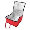 Vaisselle grand sac thermique isolé: livraison de boîte sac à emporter fourre-tout Bento déjeuner rouge récipient de pique-nique Portable boissons