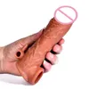 Massaggiatore giocattolo del sesso 14/16/18 cm Manicotto del pene realistico Dildo riutilizzabile Ritardo Eiaculazione Ingrandimento per uomo