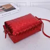 Sac à main en cuir pour femmes, rouge, nouvel an, Bvs Tina, classique, Puzzle Hobo, sous les bras, géométrie, peau de vache, une épaule