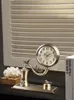 Cep saatleri ücretsiz yük ışık lüks metal saat modern moda sarkık ev masaüstü basit süs eşyaları