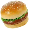 Party Decoration 4 Count Pizza Simulated Hamburger Model Baby Cake Decor Burgers Decorations Scene Food Pography Prop