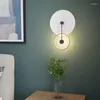 Lampade da parete Semplici e moderne Luci a LED per studio Soggiorno Camera da letto Comodino Corridoio Corridoio Appartamenti Illuminazione interna Ferro Alluminio