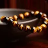 Link Armbänder Gelbe Tigerauge Rocailles auf Hand Trendy Naturstein Armband für Frauen Geschenk Schmuck 2023 Pulseras