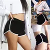 Aktive Shorts Sport Damen Minihose Sommer All-Match Solide Gestreifte Leggings Lose Nahtlose Fitness Strumpfhose Yoga Gym Sportbekleidung