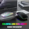 الفئران RGB Bluetooth Mouse اللاسلكي كمبيوتر الماوس القابل للإعادة شحن الماوس USB الماوس الصامت مع RGB الخلفية مناسبة للكمبيوتر 231101