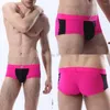 Underbyxor mode män underkläder påse andningsbarhet mini boxer höft slät shorts erkek ropa interiör para hombre