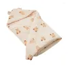 Cobertores bebê swaddles cobertor com capuz toalha para infantil meninos meninas confortável carrinho de criança crianças cama berço envoltório
