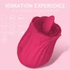 Sekspeelgoed Massager Volwassen Massager Rose Clitoris Tong Licking Vibrator voor vrouwen Clitoral Massage Vagina Stimulatie Stimulatie PLAGJOB Vrouwelijke masturbator