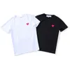 T-shirt pour femmes CDG Fashion Mens T-shirt Designer Red Heart Comes Summer Tee Play Femme Casual Shirts Badge High Quanlity Tshirts Size S - xxlf8h1