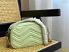 Diseñador Marmont Bolsas para cámaras Bolso Bolso Bolso Bolso Mujer Moda Marmont Classic Cross Body 3 Tamaños Lujos Cuero genuino con número de serie Color Macaron