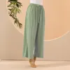 Pantalons pour femmes femmes coton droit décontracté ample jambe large pantalon de danse classique pratique costumes de danse modernes