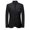 Męskie garnitury Slim Fit Mens Blazer Jacket swobodne stałe kolory pojedynczy piersi Kurtki i płaszcze jesienne modne mody męskie s-4xl