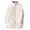 Mulheres para baixo parkas inverno moda gola xlong mulheres jaquetas feminino casual solto ultra leve pato branco casaco quente 231031