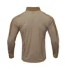 Herr t -skjortor Emersongear Bluelabel Tactical Hunter Långärmad polo -skjorta Dagliga toppar T Shirt Fitness Airsoft Handing Hunting Sports Outdoor 231031