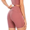 Lu Lu Lemens shorts mesh Yoga gaas splitsen naakt gevoel dames bovenkleding zomer strakke taille billift ademend hardlopen fitness Yoga Outfit