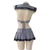 Ani School Student Girl Sailor Badpak Kostuum Zomer Strand JK Anime Badmode Cheerleaders Uniform Set Pool Party Cosplay cosplay