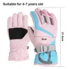 Gants pour enfants Gants de ski thermiques Enfants Enfants Polaire d'hiver imperméable à l'eau chaude Enfant Snowboard Gants de neige 3 doigts pour le ski équitation 231031