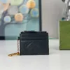 Porte-cartes de créateurs pour femmes avec étui à clés Luxurys Mini portefeuille Top qualité Zig Zag Cuir Titulaire de la carte de crédit Mode 2G Marmont Id Case