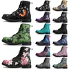 Botas martin clássicas diy antiderrapantes, outono inverno, homem, mulheres, corte alto, tendência versátil, moda quente, botas casuais elevadas personalizadas 73812