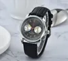 Cuervo Wrist Watches for Men 2023 Mens 시계 42mm 모든 다이얼 작업 쿼츠 시계 고품질 고급 럭셔리 브랜드 크로노 그래프 시계 패션 가죽 스트랩 Montre