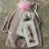 Creative Leather Key Ring Accessories Singer Inspired Keychains 2PC Pack Friends Gift
