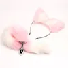 Adult Toys 40cm Tail Anal Plug Sexy Plush Cat Ears Headbands Set Butt Plug Tail Erotic Cosplay Sex Toys for Women Anal Masturbating 231101