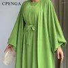 Roupas étnicas Muçulmano Abaya Define Dubai Kimono 2023 Caftan Marocain Moda Festa Roupas Islam Modesto Vestido Jalabiya para Mulheres