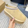 Zapatillas Tasman, Tazz, semillas de mostaza, zapatillas de castaño, piel de oveja, botas clásicas de plataforma super mini, slip-ons de invierno, gamuza 35-44