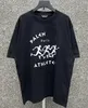T-shirt in cotone Top Designer Luxury Summer Fashion Street Rap 23ss Stampa superiore con motivo alfabetico per uomo e donna