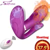 Brinquedos adultos Aquecimento Vibrador Vibrador Adulto Brinquedos Sexuais para Mulheres G Spot Clitóris Estimulador Controle Remoto Sem Fio Mulher Anal Vibrador Calcinha 231101